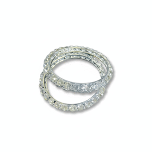China Silver Plated Zircon Eternity Bangles