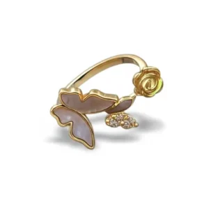 China Gold Butterfly Ring