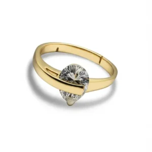 Half Covered Stone Ring